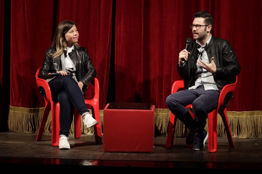 Alessandra Clemente ed Alessandro Gallo al Festival della Legalità ad Enna